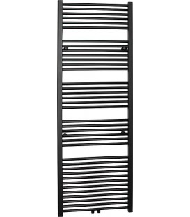 Radiateur sèche-serviettes Jessica 1440 x 610 mm avec raccordement central, couleur anthracite