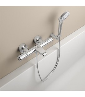 Mitigeur thermostatique bain/douche apparent Ideal Standard Ceratherm T100, saillie de 161 mm, chromé