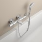 Mitigeur thermostatique bain/douche apparent Ideal Standard Ceratherm T100, saillie de 161 mm, chromé