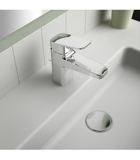 Mitigeur de lavabo Ideal Standard Ceraplan 75 avec garniture d'écoulement à tirette chromée