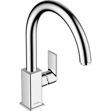 Mitigeur d’évier Hansgrohe 260 Vernis Blend Shape M35, bec orientable, déport 221 mm, chromé