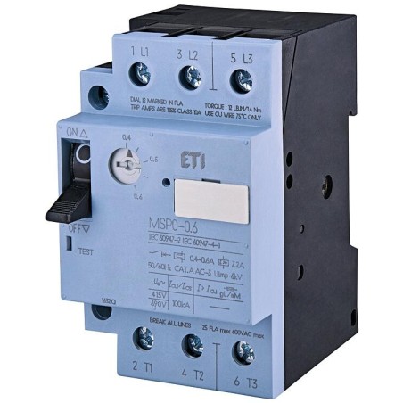Disjoncteur moteur ETI MSP0-0,6, REG