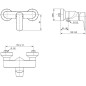 Mitigeur douche apparent Ideal Standard Connect Air, chromé