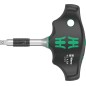 Tournevis adaptateur à manche en T WERA 411 A RA, 1/4" avec fonction cliquet