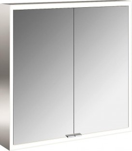 Armoire à miroir emco asis prime, LED, l: 600mm 2 portes, paroi arrière miroir