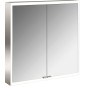 Armoire à miroir emco asis prime, LED, l: 600mm 2 portes, paroi arrière miroir