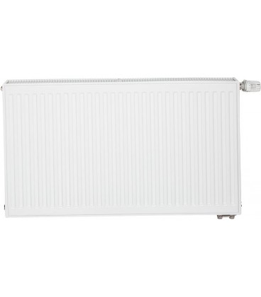 Radiateur profilé PLATTELLA V6 L raccordement standard 6-raccords, Type 22/300/1800, couleur blanc RAL 9016