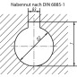 Volant a disque DRM 200 x 20 aluminium, avec poignee et denture