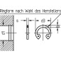 Circlips pour alésages DIN 472 32 conditionnement : 170