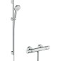 Kit de thermostat de douche Hansgrohe Croma Select S Vario, barre de douche 900 mm, douchette 110 mm et flexible de douche