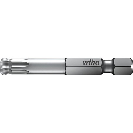 Embout Wiha® 1/4" Torx® avec tête sphérique, T20 x 50 mm