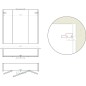 Ensemble de meubles de salle de bains EPIL série MBF anthracite mat 2 tiroirs largeur 860mm