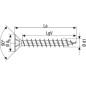 Vis à tête fraisée SPAX® WIROX® filetage complet Ø 4,5x60 UE 500