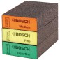 Set d’éponges abrasives BOSCH® EXPERT 69 x 97 x 26 mm, moyen, fin, ultrafin, 3 pièces