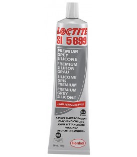 Joint de surface à haute élasticité (joint silicone - NSF) LOCTITE SI 5699 gris, tube de 80 ml