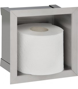 Niche à encastrer pour rouleau papier WC lxhxp: 180x180x100 mm inox