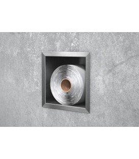 Niche à encastrer pour rouleau papier WC lxhxp: 180x180x100 mm inox