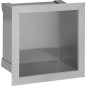 Niche à encastrer pour rouleau papier WC lxhxp: 180x180x100 mm inox