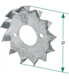 Ancrage pattes de solivage bilatérale, 75 M16