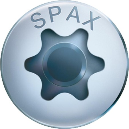 Vis à tête demi-ronde Spax Wirox filetage complet T-Star Plus Ø 3,5x30 mm, UE 1000 pieces