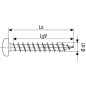 Vis à tête demi-ronde Spax Wirox filetage complet T-Star Plus Ø 3,5x30 mm, UE 1000 pieces