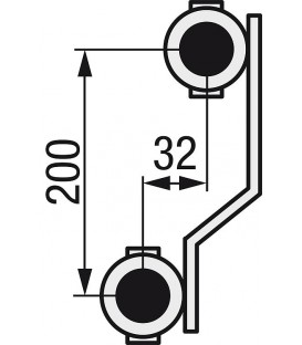 Collecteur de circuit de chauffage evenes M 6,7 Dynamic, DN25 (1") laiton, 7 circuits de chauffage avec débitmètre