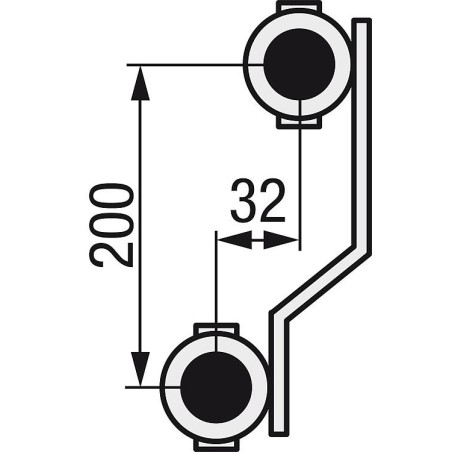 Collecteur de circuit de chauffage evenes M 6,7 Dynamic, DN25 (1") laiton, 7 circuits de chauffage avec débitmètre