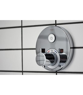 Ecostat Square encastré Hansgrohe , 1 consommateur chrome