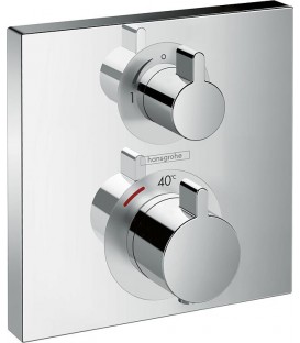 Ecostat Square encastré Hansgrohe , 1 consommateur chrome