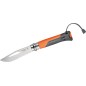 Couteau de poche Opinel n° 08 Outdoor, orange/gris, 254269