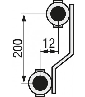 Collecteur de circuit de chauffage itap 918 CB Eclipse, DN25 (1") en acier inoxydable, 4 circuits de chauffage, avec débitmètre