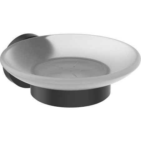 Porte-savon Ideal Standard IOM verre satiné, noir mat