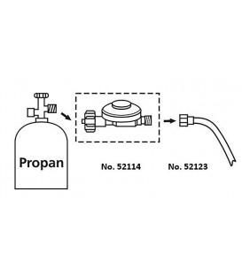 Regulateur propane 2,5 bar reglage permanent