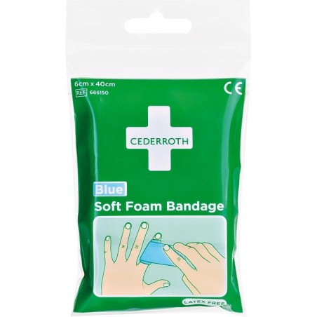 Bande adhésive Cederroth Soft Foam Bandage Blue 40 cm, 1009715