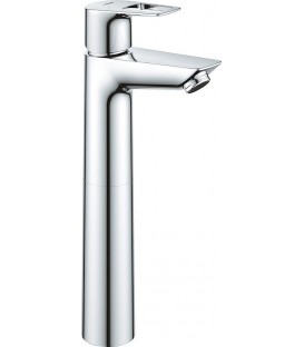 Mitigeur lavabo Grohe Bauloop XL-Size saillie 108 mm chrome sans garniture d'écoulement