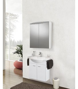Ensemble de meubles de salle de bains ETANA Série MAC décor blanc