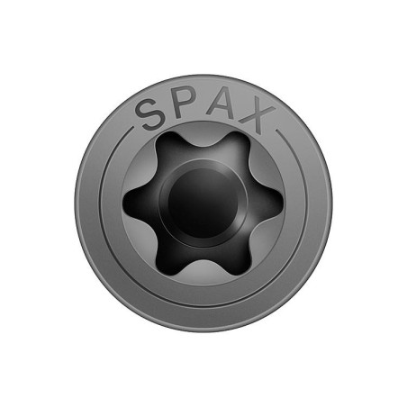 Vis à tête fraisée SPAX®, noir galvanisé, filetage complet, 5x20mm, UE:200