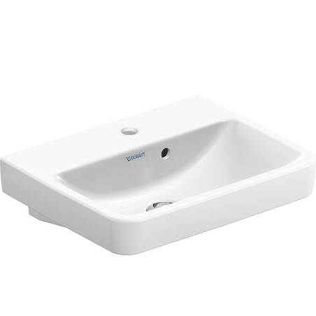 Lave-mains Duravit No. 1 l x h x p : 450 x 140 x 350 mm, avec trop-plein latéral, avec 1 trou robinet, blanc