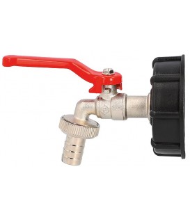 Adapateur IBC avec robinet de vidange 1/2" S 60 x 6