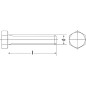 Vis à tête hexagonale avec filetage jusqu’à la tête DIN 933 A4 M 2X12, conditionnement : 1000