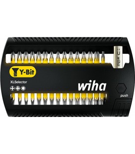 Y-Bit-Set Wiha®, Phillips, Pozidriv, Torx®, 25 mm, 32 pièces, 1/4"