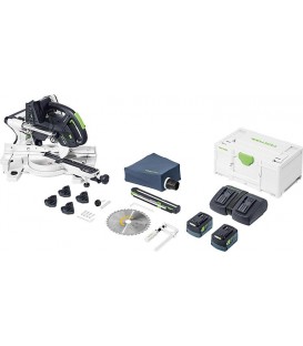 Scie à onglet sans fil Festool 2 x 18 V KSC 60 EB-Basic, sans batterie ni chargeur