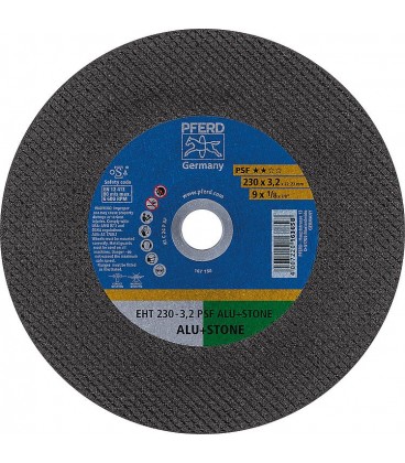 Disque de découpage PFERD Ø 230 x 3,2 x 22,23mm, droit pour alu, pierre, beton, carrelage