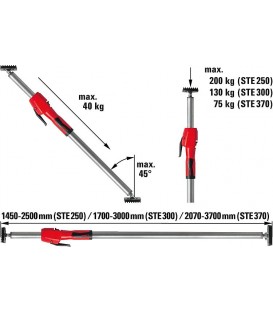 Support plafond BESSEY L: 1700-3000