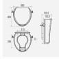 Rehausse wc avec couvercle