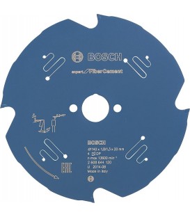 Lame de scie circulaire Bosch pour panneaux en fibrociment 140 x 20 mm