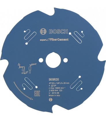 Lame de scie circulaire Bosch pour panneaux en fibrociment 140 x 20 mm