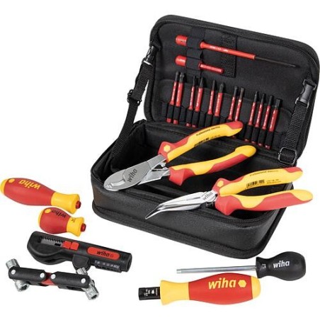 Kit d'outils Wiha® pour Wallbox, 23 pièces, sacoche multi-fonctionnelle incluse
