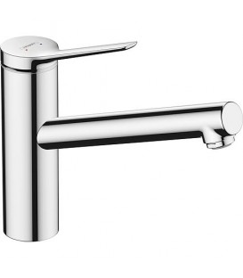 Mitigeur d’évier Hansgrohe Zesis M33 150, basse pression, bec orientable, saillie 220 mm, chromé