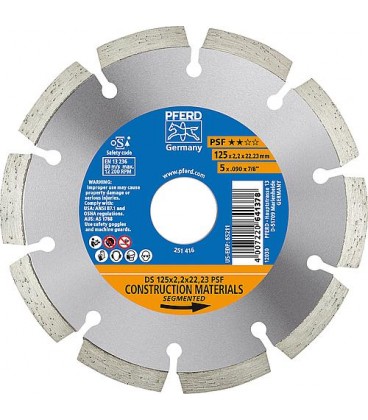 Disque diamant PFERD Ø 125 x 2,2 x 22,23mm